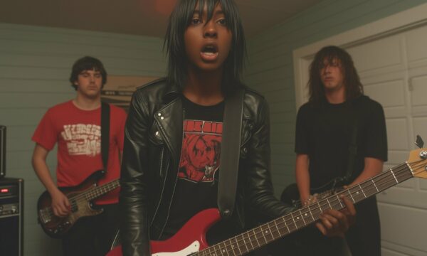 Band Performance with Red Guitar Band Performance with Red Guitar