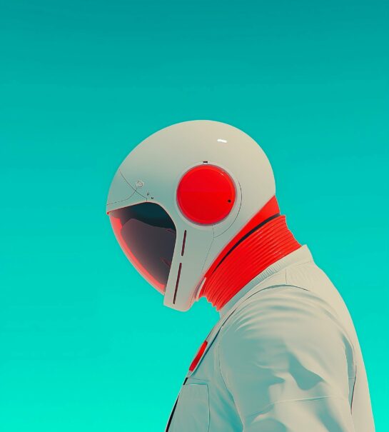 Futuristic Astronaut Portrait