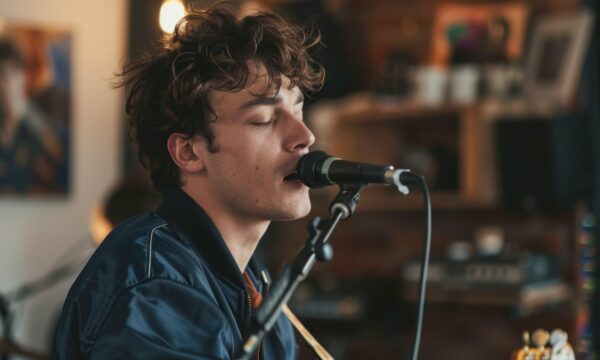 Young Man Singing Young Man Singing